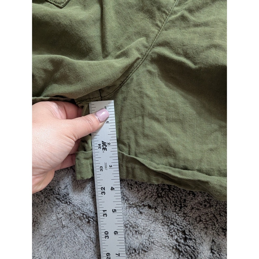 Anthropologie Casual Shorts W/ Belt Women's Size 28 Green - Picture 8 of 12